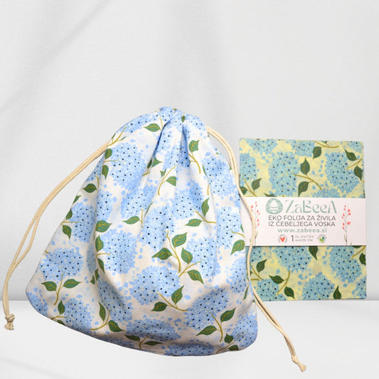 SET ZA KRUH hortenzija: XL OVITEK in VREČA